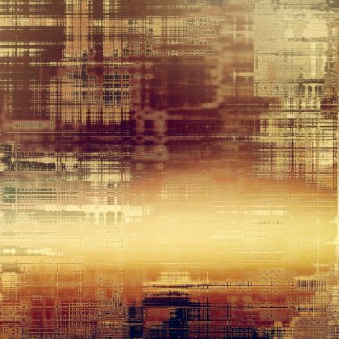 Old style frame, grunge textured background with different color patterns