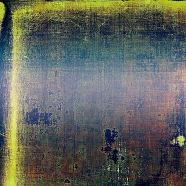 Old style frame, grunge textured background with different color patterns