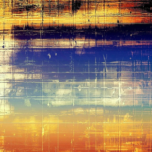 Retro stijl grafische compositie op getextureerde grunge achtergrond. Met patronen met verschillende kleuren — Stockfoto