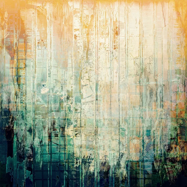 Grafische Komposition im Retro-Stil auf strukturiertem Grunge-Hintergrund. mit unterschiedlichen Farbmustern — Stockfoto