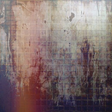 Vintage çerçeve, eski stil dekor öğeleri ve farklı renk desen grunge arka plan