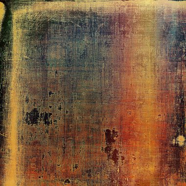 Vintage çerçeve, eski stil dekor öğeleri ve farklı renk desen grunge arka plan