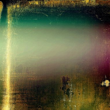 Vintage çerçeve, eski stil dekor öğeleri ve farklı renk desen grunge arka plan