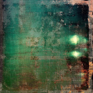 Eski okul çerçeve veya arka plan aşınmış dokulu elemanları ve farklı renk desen ile