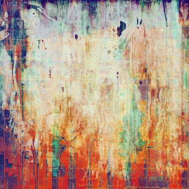 Yaşlı grunge grafik arka plan vintage tarzı eski püskü doku ile. Farklı renk desen ile