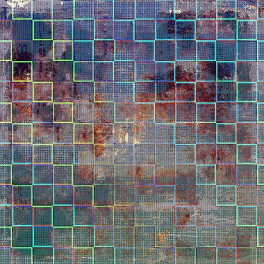 Soyut kirli doku veya eski arka plan. Eski stil dekoratif elemanları ve farklı renk desen ile