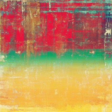 Eski okul çerçeve veya arka plan aşınmış dokulu elemanları ve farklı renk desen ile