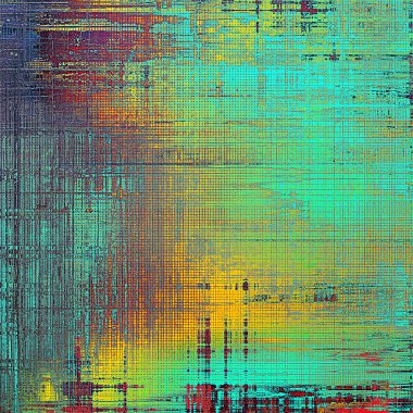 Vintage doku, eski stil çerçeve dekorasyon grunge grafik öğeleri ve farklı renk desen