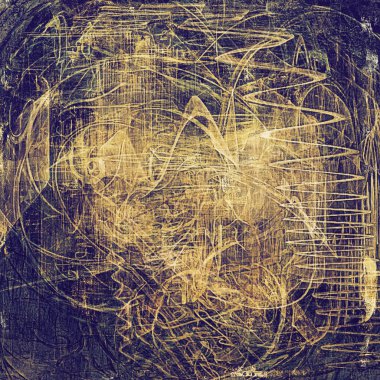 Vintage doku, eski çizilmiş arka plan yaşlı. Farklı renk desen ile