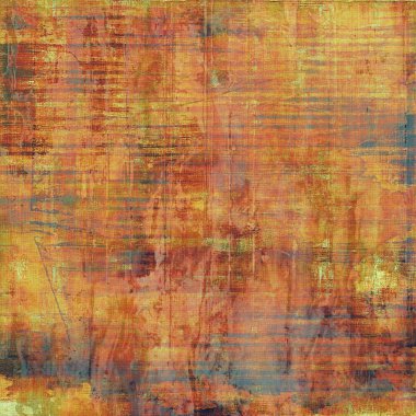 Vintage doku, eski stil çerçeve dekorasyon grunge grafik öğeleri ve farklı renk desen