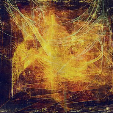 Grunge arka plan sanat, vintage tarzı çerçeve dokulu. Farklı renk desen ile