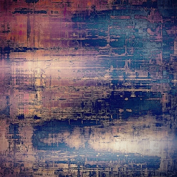 Arte grunge fundo, estilo vintage texturizado quadro. Com padrões de cores diferentes — Fotografia de Stock