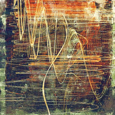 Eski püskü doku veya şık vintage elemanları ile arka plan. Grunge zemin ile farklı renk desen