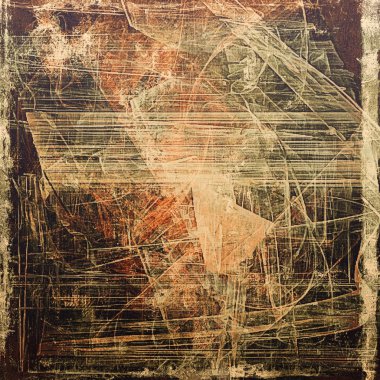 Retro vintage tarzı öğeleri yaşlı doku üzerinde. Farklı renk desen ile