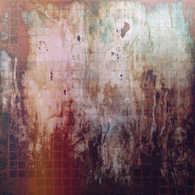 Zarif arka vintage grunge tasarım şablonu. Farklı renk desenleri ile eski doku
