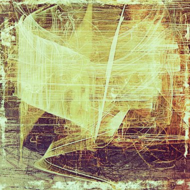 Dekoratif kompozisyon veya dokulu grunge öğeleri ve farklı renk desen vintage şablonu tasarlanmış eski stil