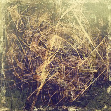 Doku yırtık pırtık grunge kaplaması ile sıkıntılı. Buruşuk arka plan veya zemin ile farklı renk desen