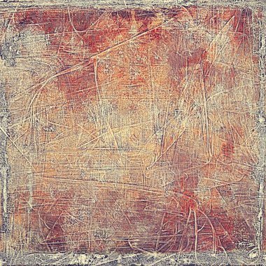 Keskin dokulu arka plan, vintage zemin eski stil öğeleri ve farklı renk desen ile yaşlı