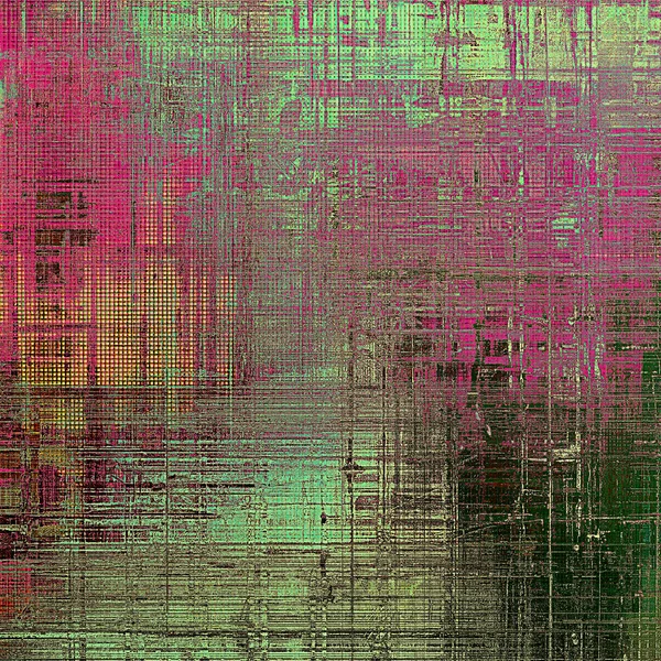 Fundo riscado com sobreposição estilo retro. Textura envelhecida com diferentes padrões de cores — Fotografia de Stock