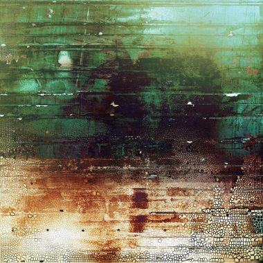 Renkli vintage doku, geleneksel antika öğeleri ve farklı renk desen yaşlı dekoratif grunge arka plan