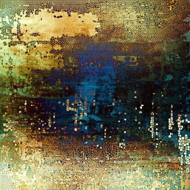 Zarif vintage arka, antika doku. Farklı renk desenleri ile tasarlanmış grunge şablon