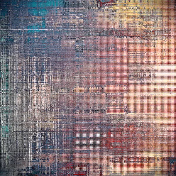 Abstraktní poškrábaný pozadí nebo rámu s texturou, zvětralé grunge. Starobylý styl pozadí s různé barevné vzory — Stock fotografie