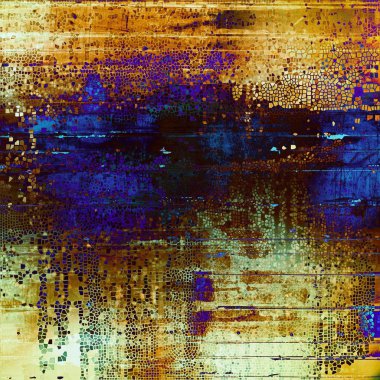 Vintage tarzı tasarım öğeleri, çizik doku ve farklı renk desen Retro arka plan