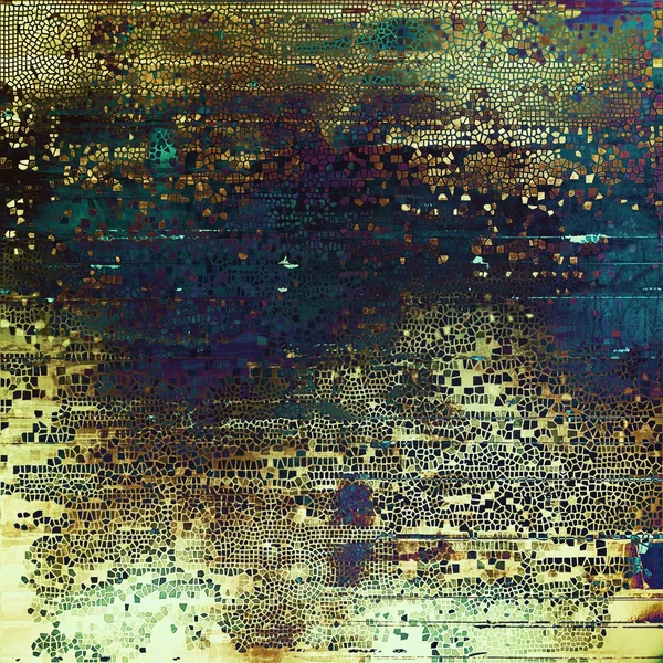 Estilo vintage textura malhumorada o fondo con elementos grungy con clase y diferentes patrones de color — Foto de Stock