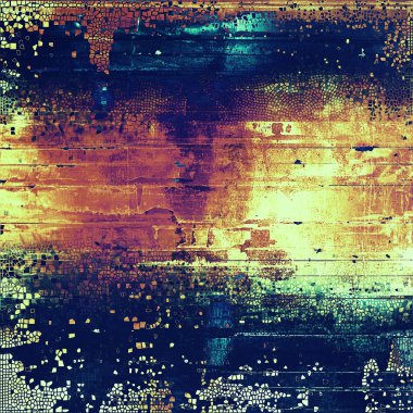 Grunge bir yaratıcı vintage tarzı poster için arka plan. Farklı renk desen ile