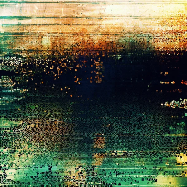 Textura grunge colorido ou fundo com elementos de estilo vintage e padrões de cores diferentes — Fotografia de Stock