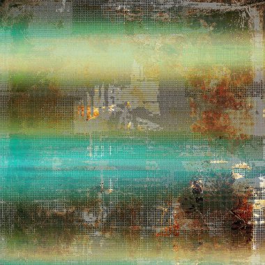 Vintage eski arka plan veya doku grunge dekor öğeleri ve farklı renk desen