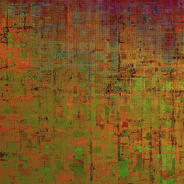 Arka plan veya doku. Grunge stil öğeleri ve farklı renk desen Vintage grafik kompozisyonu