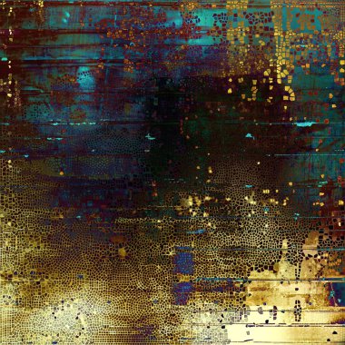 Retro doku, perişan ve düzensiz arka planda grunge tarzı. Farklı renk desen ile