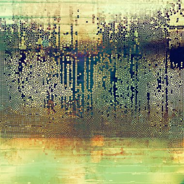 Vintage doku, eski stil çerçeve dekorasyon grunge grafik öğeleri ve farklı renk desen