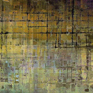 Vintage doku, eski stil çerçeve dekorasyon grunge grafik öğeleri ve farklı renk desen