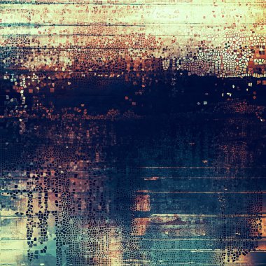 Vintage doku, eski stil çerçeve dekorasyon grunge grafik öğeleri ve farklı renk desen