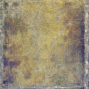 Renkli vintage doku, geleneksel antika öğeleri ve farklı renk desen yaşlı dekoratif grunge arka plan