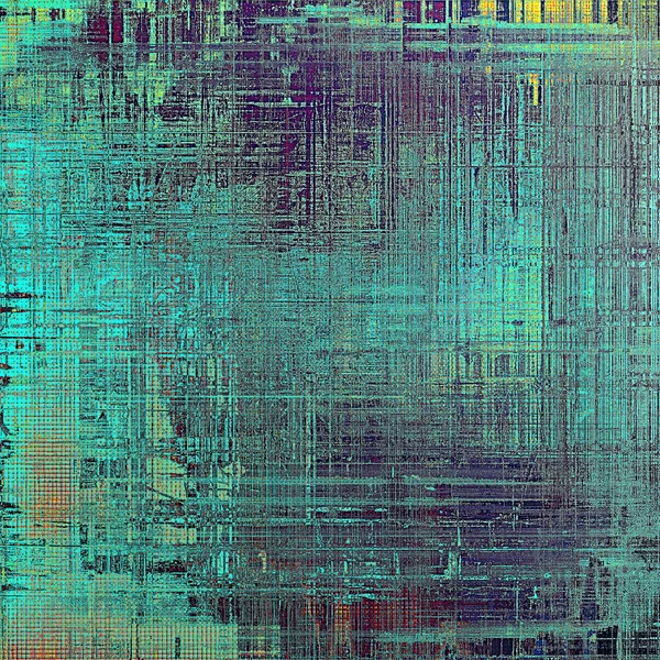 Textura retrô, fundo gasto e esfarrapado em estilo grunge. Com padrões de cores diferentes — Fotografia de Stock