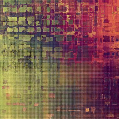 Eski okul arka plan veya doku vintage tarzı grunge öğeleri ve farklı renk desen