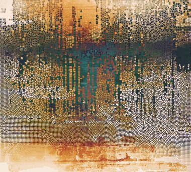 Eski okul arka plan veya doku vintage tarzı grunge öğeleri ve farklı renk desen