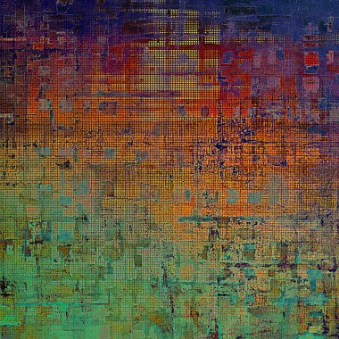 Eski okul çerçeve veya arka plan aşınmış dokulu elemanları ve farklı renk desen ile