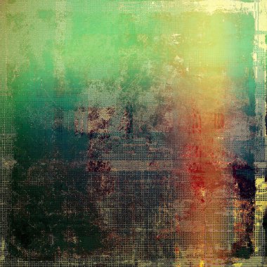 Eski okul çerçeve veya arka plan aşınmış dokulu elemanları ve farklı renk desen ile