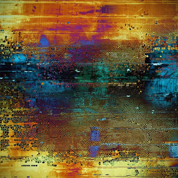 Fundo vintage mais antigo em estilo grunge. Textura antiga com padrões de cores diferentes — Fotografia de Stock