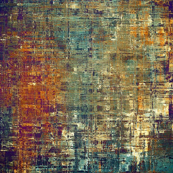 Grunge tasarım, farklı renk desenleri ile yaşlı eski püskü doku için arka plan — Stok fotoğraf