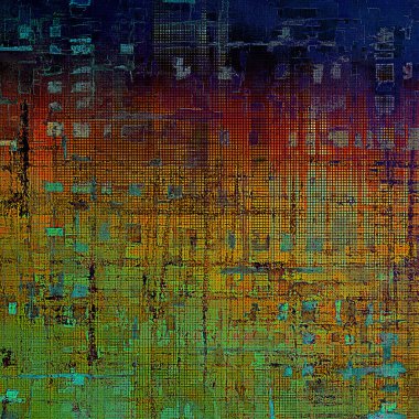 Eski okul çerçeve veya arka plan aşınmış dokulu elemanları ve farklı renk desen ile