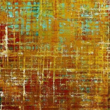 Arka plan veya doku. Grunge stil öğeleri ve farklı renk desen Vintage grafik kompozisyonu