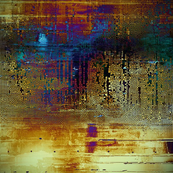 Scratched vintage colorful background, designed grunge texture. With different color patterns