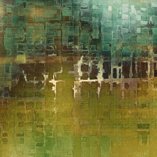 Old school frame of achtergrond met grungy getextureerde elementen en patronen met verschillende kleuren — Stockfoto