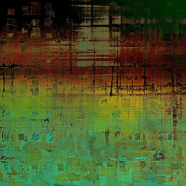 Fondo colorido vintage rayado, textura grunge diseñada. Con diferentes patrones de color — Foto de Stock