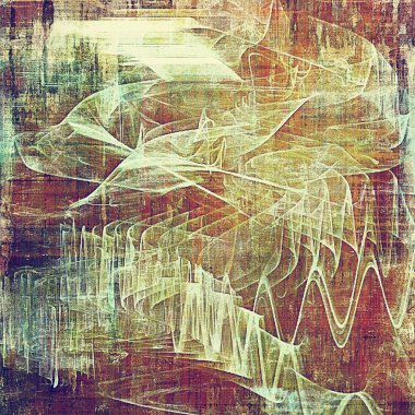 Retro vintage tarzı öğeleri yaşlı doku üzerinde. Farklı renk desen ile